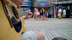 Writing the Song Nep-Tune on the Boardwalk in Atlantic City