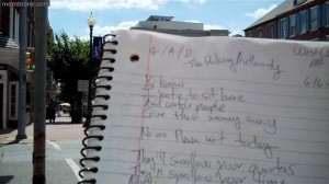 Writing The Parking Authority Song in West Chester, PA