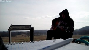 Writing the song "Forge Ford Forward" at Valley Forge Park