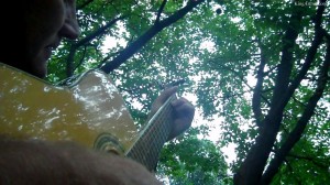 Songwriting in Everhart Park, West Chester, PA