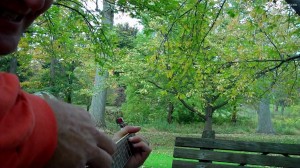 Songwriting at Everhart Park, West Chester, PA