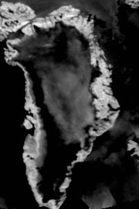 Greenland infra red image 
12 jul 2012